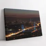 Boğaz Köprüsü Gece Çekimi | Kanvas Tablo | Cam Tablo | Mdf Tablo | A16037