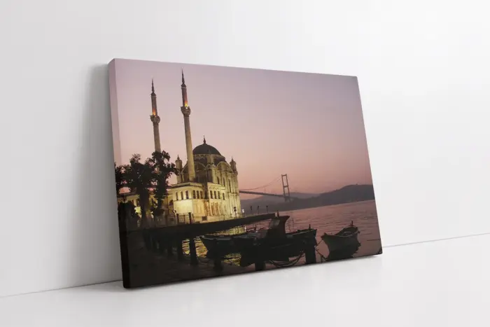 Ortaköy Camii Gün Batımı | Kanvas Tablo | Cam Tablo | Mdf Tablo | A16046 - Görsel 1