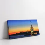 Kız Kulesi Gece | Kanvas Tablo | Cam Tablo | Mdf Tablo | A16053