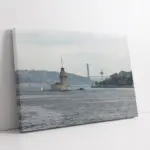 Kız Kulesi Ve Boğaziçi Köprüsü | Kanvas Tablo | Cam Tablo | Mdf Tablo | A16097