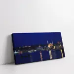Gece Topkapı Sarayı Ve Yeni Camii | Kanvas Tablo | Cam Tablo | Mdf Tablo | A16156