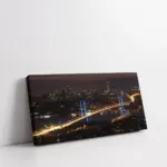 Gece Boğaziçi Köprüsü | Kanvas Tablo | Cam Tablo | Mdf Tablo | A16159
