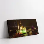 Gece Ortaköy Ve Boğaziçi | Kanvas Tablo | Cam Tablo | Mdf Tablo | A16160