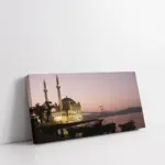Gece Ortaköy Ve Boğaziçi | Kanvas Tablo | Cam Tablo | Mdf Tablo | A16163
