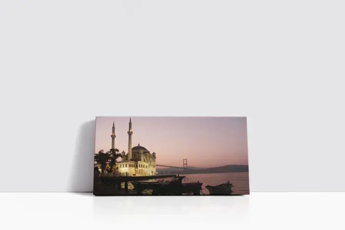 Gece Ortaköy Ve Boğaziçi | Kanvas Tablo | Cam Tablo | Mdf Tablo | A16163 - Görsel 2