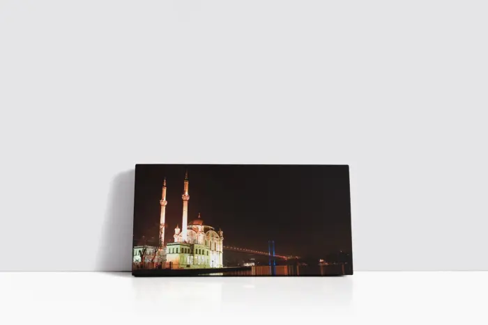 Gece Ortaköy Ve Boğaziçi | Kanvas Tablo | Cam Tablo | Mdf Tablo | A16166 - Görsel 2