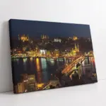 Gece Haliç | Kanvas Tablo | Cam Tablo | Mdf Tablo | A16184
