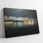 Gece Boğaziçi Köprüsü | Kanvas Tablo | Cam Tablo | Mdf Tablo | A16186