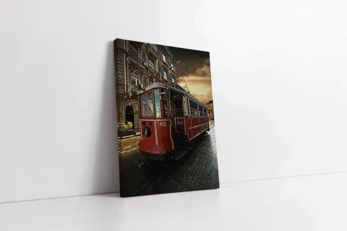 İstanbul Taksim Tren | Kanvas Tablo | Cam Tablo | Mdf Tablo | A16192 - Görsel 1