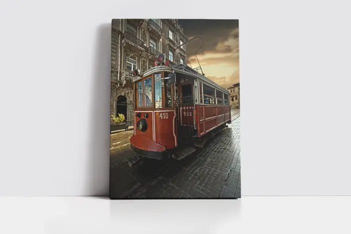 İstanbul Taksim Tren | Kanvas Tablo | Cam Tablo | Mdf Tablo | A16192 - Görsel 2
