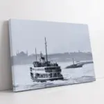 Siyah Beyaz Vapur | Kanvas Tablo | Cam Tablo | Mdf Tablo | A16205