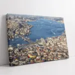 Kuş Bakışı İstanbul | Kanvas Tablo | Cam Tablo | Mdf Tablo | A16276