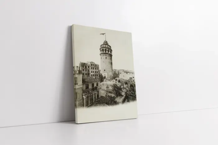 İstanbul Eski Galata | Kanvas Tablo | Cam Tablo | Mdf Tablo | A16280 - Görsel 1