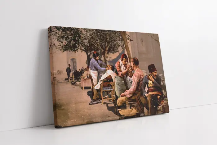 İstanbul Berber | Kanvas Tablo | Cam Tablo | Mdf Tablo | A16364 - Görsel 1