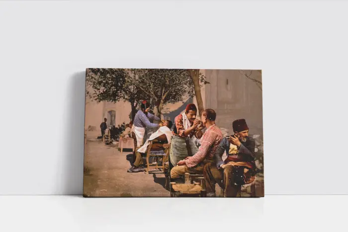 İstanbul Berber | Kanvas Tablo | Cam Tablo | Mdf Tablo | A16364 - Görsel 2