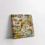 Soyut Kolaj | Kanvas Tablo | Cam Tablo | Mdf Tablo | A18005