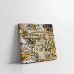 Soyut Kolajlar | Kanvas Tablo | Cam Tablo | Mdf Tablo | A18006