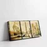 Notre Dame De Paris Kolajı | Kanvas Tablo | Cam Tablo | Mdf Tablo | A18026