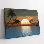 Gün Batımı Deniz | Kanvas Tablo | Cam Tablo | Mdf Tablo | A20004
