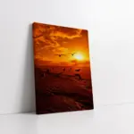 Gün Batımında Martılar | Kanvas Tablo | Cam Tablo | Mdf Tablo | A20013