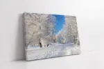 Karlar Altında Kalmış Ağaç | Kanvas Tablo | Cam Tablo | Mdf Tablo | A20114