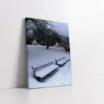 Karlar Altında Kalmış Park | Kanvas Tablo | Cam Tablo | Mdf Tablo | A20157