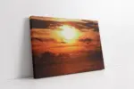 Kızıla Bürünmüş Gökyüzü | Kanvas Tablo | Cam Tablo | Mdf Tablo | A20181