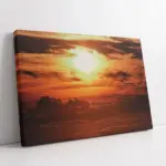 Kızıla Bürünmüş Gökyüzü | Kanvas Tablo | Cam Tablo | Mdf Tablo | A20181