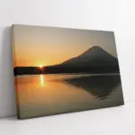 Deniz Ve Batmaya Hazır Güneş | Kanvas Tablo | Cam Tablo | Mdf Tablo | A20188