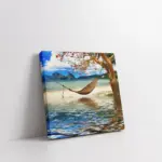 Deniz Kıyısında Hamak | Kanvas Tablo | Cam Tablo | Mdf Tablo | A20213