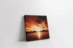 Kızıl Gökyüzü Ve Kuş | Kanvas Tablo | Cam Tablo | Mdf Tablo | A20214