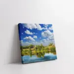 Yeşil Yansıyan Manzara | Kanvas Tablo | Cam Tablo | Mdf Tablo | A20239