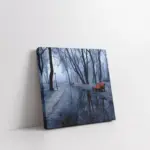 Kar Yağışıyla Buz Tutmuş Park | Kanvas Tablo | Cam Tablo | Mdf Tablo | A20241