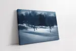 Karlar Altın Da Kalmış Orman | Kanvas Tablo | Cam Tablo | Mdf Tablo | A20244