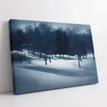 Karlar Altın Da Kalmış Orman | Kanvas Tablo | Cam Tablo | Mdf Tablo | A20244
