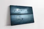 Karanlıkta Göç Eden Kuş Sürüsü | Kanvas Tablo | Cam Tablo | Mdf Tablo | A20271