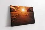 İskele Ve Gün Batımı | Kanvas Tablo | Cam Tablo | Mdf Tablo | A20286