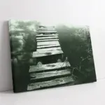 Tahtalardan Yapılmış Küçük Köprü | Kanvas Tablo | Cam Tablo | Mdf Tablo | A20309