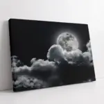 Siyah Beyaz Gezegen | Kanvas Tablo | Cam Tablo | Mdf Tablo | A20312