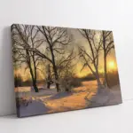 Karlar Altında Kalmış Orman | Kanvas Tablo | Cam Tablo | Mdf Tablo | A20363