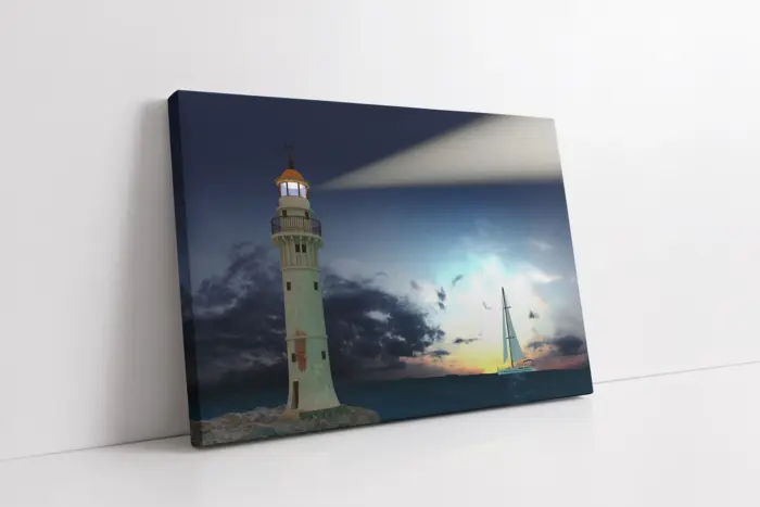 Deniz Feneri | Kanvas Tablo | Cam Tablo | Mdf Tablo | A20481 - Görsel 1