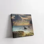 Dalgalar Denize Vururken | Kanvas Tablo | Cam Tablo | Mdf Tablo | A20482