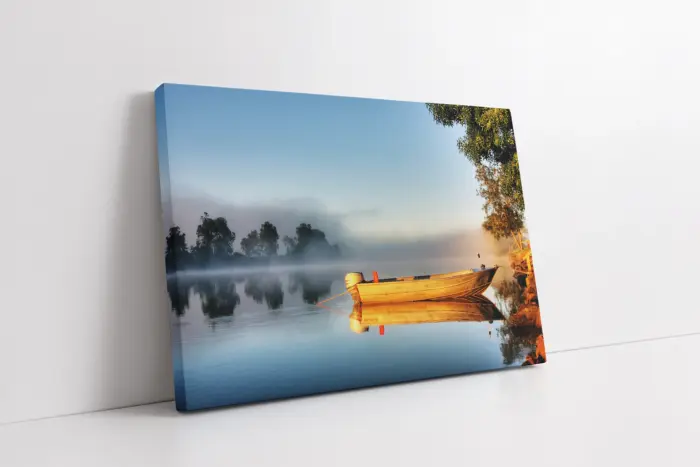 Deniz Ortasında Sandal | Kanvas Tablo | Cam Tablo | Mdf Tablo | A20541 - Görsel 1