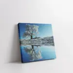 Tek Ağaç Ve Gelincik | Kanvas Tablo | Cam Tablo | Mdf Tablo | A20548