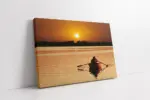 Gün Batımında Sandal | Kanvas Tablo | Cam Tablo | Mdf Tablo | A20564
