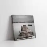 Eski İskele Siyah Beyaz | Kanvas Tablo | Cam Tablo | Mdf Tablo | A20613