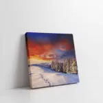 Karlar Altında Kalmış Orman | Kanvas Tablo | Cam Tablo | Mdf Tablo | A20738
