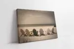 Sahil Kanarında Ve Sandalyeler | Kanvas Tablo | Cam Tablo | Mdf Tablo | A20786