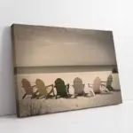 Sahil Kanarında Ve Sandalyeler | Kanvas Tablo | Cam Tablo | Mdf Tablo | A20786