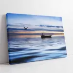 Kayık Ve Kürek Çeken Kayıkçı | Kanvas Tablo | Cam Tablo | Mdf Tablo | A20810